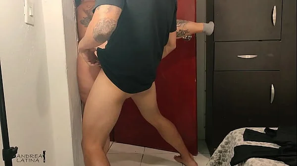 Unfaithful mature is secretly fucking with a virgin boy