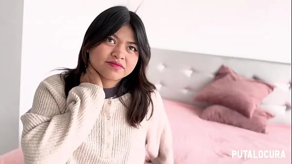 PutaLocura - Boliviana Yvonne montando la polla de Torbe y se traga toda su lefa.