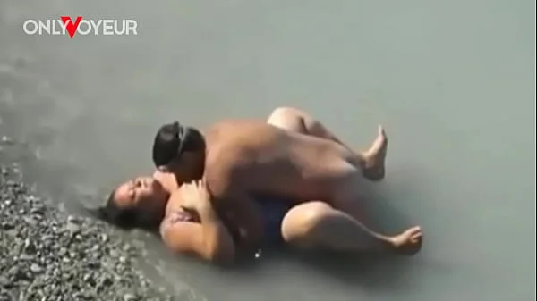 Beach Voyeur. Lucky guy caught BBW size mermaid in the sea