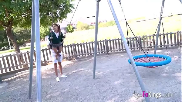 Midget babe Muñequita loves PUBLIC BLOWJOBS! Another one with Potro