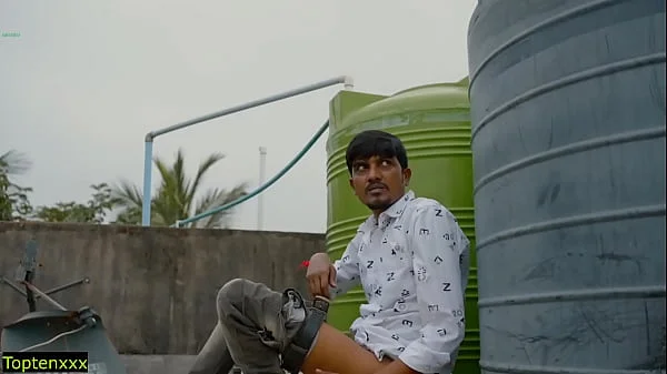 Hindi real Hot Sex at roof! Plz Don't Cum Inside pussy