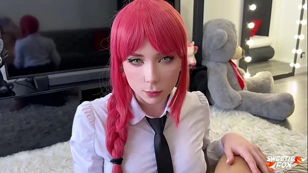 Makima Fucks Denji. He Cum 2 Times: Creampie and Facial