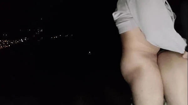 FUCKING HARD ON A CLIFF AT NIGHT UNTIL WE CUM AT THE SAME TIME