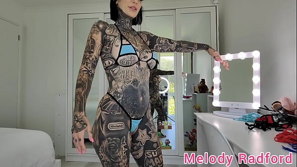 Light and Dark Blue Skimpy Micro Bikini try on Haul Melody Radford