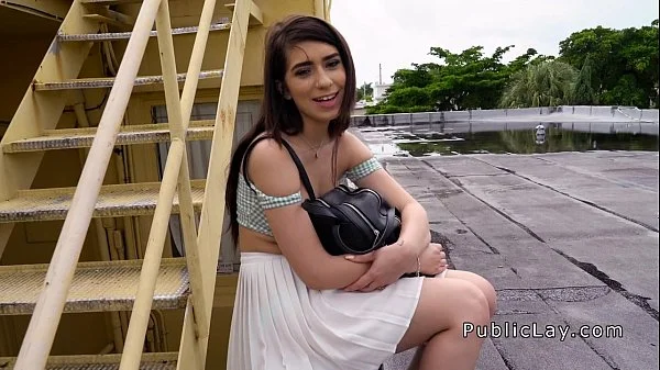 Sexy teen does anal for the money