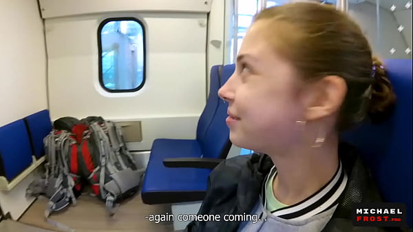 Real Public Blowjob in the Train | POV Oral CreamPie by MihaNika69 and MichaelFrost