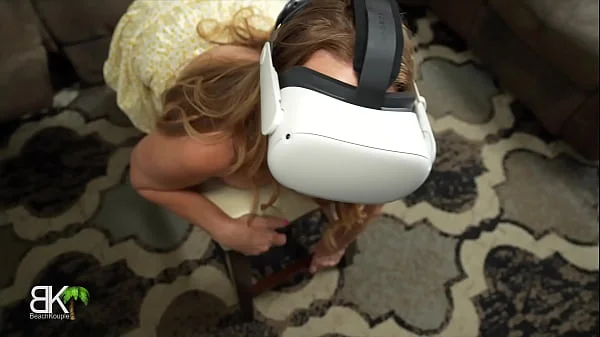 Dumb StepMom Tricked by VR Gamer StepSon - Scene 2of3